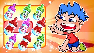 Sibling Milk Bottle Song 🍼😉 More Funny Songs For Baby amp Nursery Rhymes by Chuppa Kid [upl. by Rodgiva806]