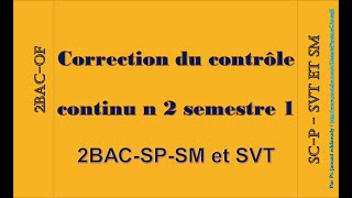 Correction du contrôle continu semestre1 2BACSciencesPhysique 20202021 [upl. by Eseerehs907]