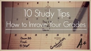 10 Study Tips II How to improve your grades [upl. by Annayak]