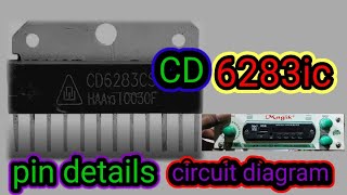 CD 6283ic circuit diagram full details vedeo cd6283cs amplifier circuit diagram [upl. by Eleanora]