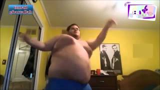 FUNNY FAT GUY DANCE [upl. by Ahsoem]