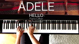 ADELE  HELLO  Solo Piano Cover  Maximizer [upl. by Llemej]