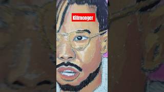 Killmoger painting blackpanther marvel avengers wakandaforever killmonger spiderman mcu art [upl. by Nauqad]