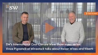 Vince Pignatelli at Winestock talks about Italian Wines and Viberti [upl. by Ayerdna]