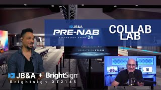 We designed signage for PreNAB 24 with the Brightsign XT2145  JBampA CollabLab [upl. by Abelard]