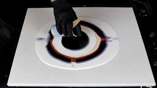 197 CAPITA ANCHE A ME Pearl Pour SALVATA con il Pennello Acrylic Pouring [upl. by Kcirted]