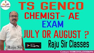 TS GENCO CHEMIST amp AE ASPIRANTS EXAM MAY BE JULY 14 OR JULY 21 [upl. by Pepi48]