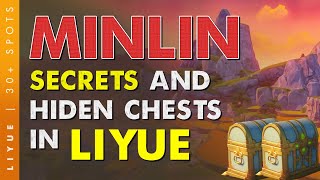 UNLOCK Minlin 100 All Secrets and Hidden Chests Hunt Liyue EP2  Genshin Impact [upl. by Telocin]