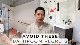 11 Bathroom Design Regrets amp Costly Mistakes To Avoid [upl. by Annia]