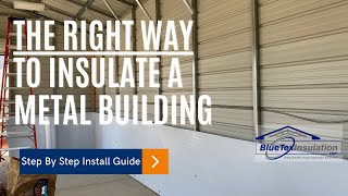 How To Insulate A Metal Building Tear Proof Foam amp Foil Insulation  Easy Vapor Barrier  NO Bubbles [upl. by Yenwat]