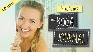 How To Use My Free Yoga Journal  Brett Larkins Yoga Planner Tutorial  Uplifted Yoga Ritual [upl. by Darla]