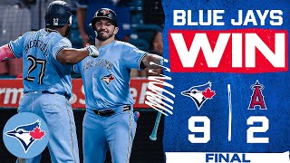 The Blue Jays hit three homers José Berríos spins gem in series sweep over the Los Angeles Angels [upl. by Descombes468]