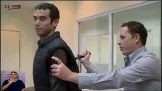 Reporter Actually Gets Stabbed on TV While Testing KnifeProof Vest [upl. by Learsi]