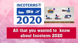 INCOTERMS 2020 WHAT YOU SHOULD KNOW [upl. by Ahsai895]