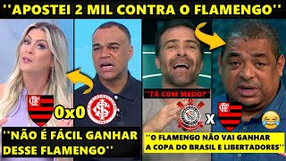 NÃO É FÁCIL ENFRENTAR ESSE FLAMENGO RENATA FAN COMEMORA EMPATE  VAMPETA APOSTA CONTRA O FLA [upl. by Inna]