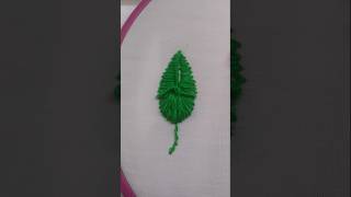 Beautiful leaf embroidery stitch embroidery leafembroidery [upl. by Crist631]