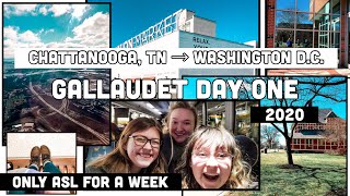 ASL Only for a Week  Visiting Gallaudet  a vlog day one [upl. by Yajnas]