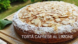 TORTA CAPRESE AL LIMONE ricettesemplici ricettefacili [upl. by Hereld959]