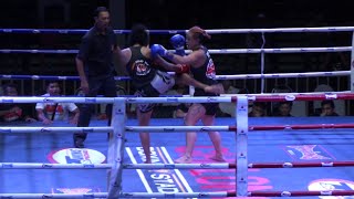 Farida Okiko Tiger Muay Thai vs Gemma AKA Thailand  Chalong Boxing Stadium 1952015 [upl. by Atiniuq]