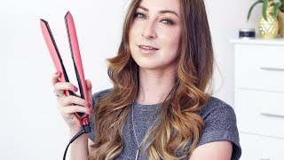 Curl Hair with a Straightener  5 TIPS  ghd Platinum Styler [upl. by Yonah]