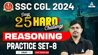 SSC CGL 2024  SSC CGL Reasoning Classes By Vinay Tiwari  CGL Reasoning Practice Set 8 [upl. by Luaped131]