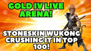 Stoneskin Wukong Doing Work In Top 100 Live Arena [upl. by Trebleht373]