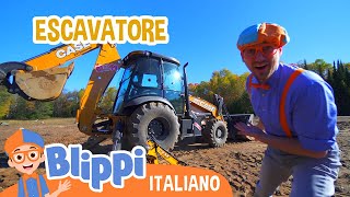 Alla scoperta dellescavatore  Blippi in Italiano  Video educativi per bambini [upl. by Devondra]