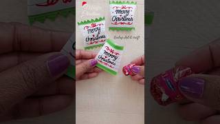 Merry Christmas paper chocolate candy easy idea 2024 shorts ytshorts christmas art [upl. by Leahicm]