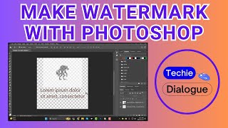 How To Make Watermark With Photoshop [upl. by Enoob]