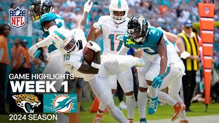 Jacksonville Jaguars vs Miami Dolphins  NFL 2024 Week 1 Game Highlights [upl. by Berti]