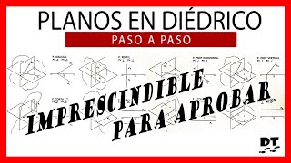 🤩 PLANOS en diédrico  Definición y TIPOS 💪💪 DIÉDRICO dibujo técnico  Fundamentos del DIÉDRICO [upl. by Ecela521]