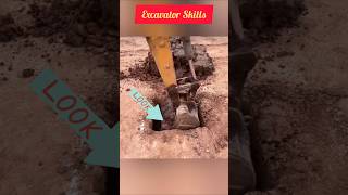 shorts  soil cutting work excavator technical use the construction corner [upl. by Yllop546]