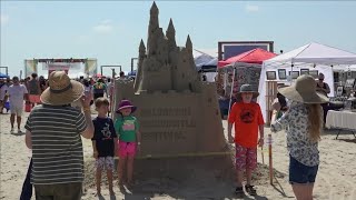 Teams compete in Galveston Sandcastle Festival this weekend [upl. by Juni572]