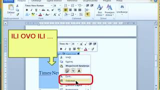 5 RAZRED WORD 5 1 OBLIKOVANJE TEKSTA 01 i 0 [upl. by Tronna204]