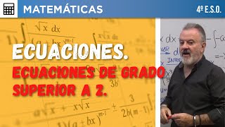 1️⃣5️⃣ ECUACIONES POLINÓMICAS DE GRADO MAYOR QUE 2 [upl. by Ataeb]