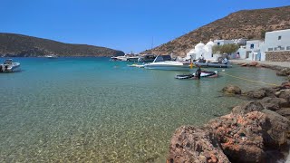 Where Turquoise Waves Kiss The Shore  Vathi Beach and Cheronissos  Sifnos  Greece [upl. by Zumwalt]