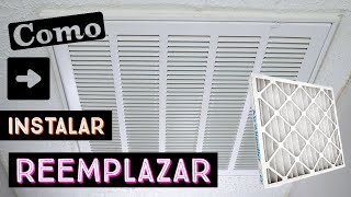 Como Instalar Reemplazar Filtro De Aire Acondicionado Facil Simple [upl. by How758]