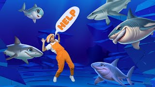 Baby Shark 2 🦈🦈🦈 baby babyshark shark  Songs for Children [upl. by Bravar]