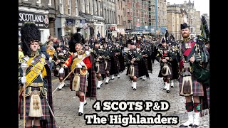 4 SCOTS PampD quotThe Highlandersquot play quotThe Green Hillsquot [upl. by Oswal]