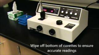 How To Use A Spectrophotometer [upl. by Zulaledairam579]