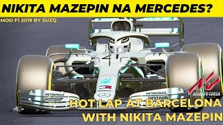 Assetto Corsa Mercedes AMG Petronas F1 Team W10  Barcelona with Nikita Mazepin [upl. by Rexanna45]