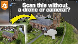 Scan Any BuildingLandscape for free Without Drones or Cameras BlenderMeshroom Tutorial [upl. by Eittak]