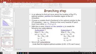 RBS PBM771 Algorithms  Branch and Bound Integer problems 2024 10 24 09 09 20 [upl. by Eiznil]