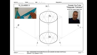 10classe3Assonometria Isometrica CILINDRO asse verticale [upl. by Laurence]