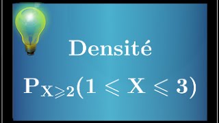 Calculer une probabilité conditionnelle avec une densité  événements indépendants [upl. by Eiznek]