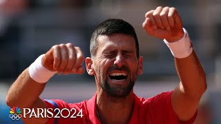 Tennis Breakdown Novak Djokovic wins gold Italy makes history  Paris Olympics  NBC Sports [upl. by Alvar753]