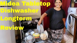 Midea 8 Place Tabletop Countertop Dishwasher Long Term Review midea dishwasher dishwasherreview [upl. by Hsatan]