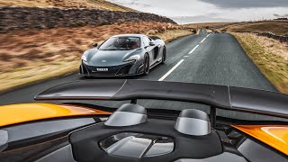 McLarens Finest  675LT vs 600LT  SCD Driven [upl. by Carin989]