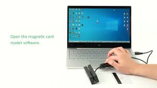 Track1 Track2 Track3 MSR90 Magnetic stripe card reader [upl. by Bartholomeo]