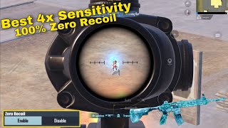 4x✅ Scope Sensitivity Settings Pubg Mobile gyroscope 4x Zero Recoil Sensitivity  Best 4x Settings [upl. by Weinshienk652]